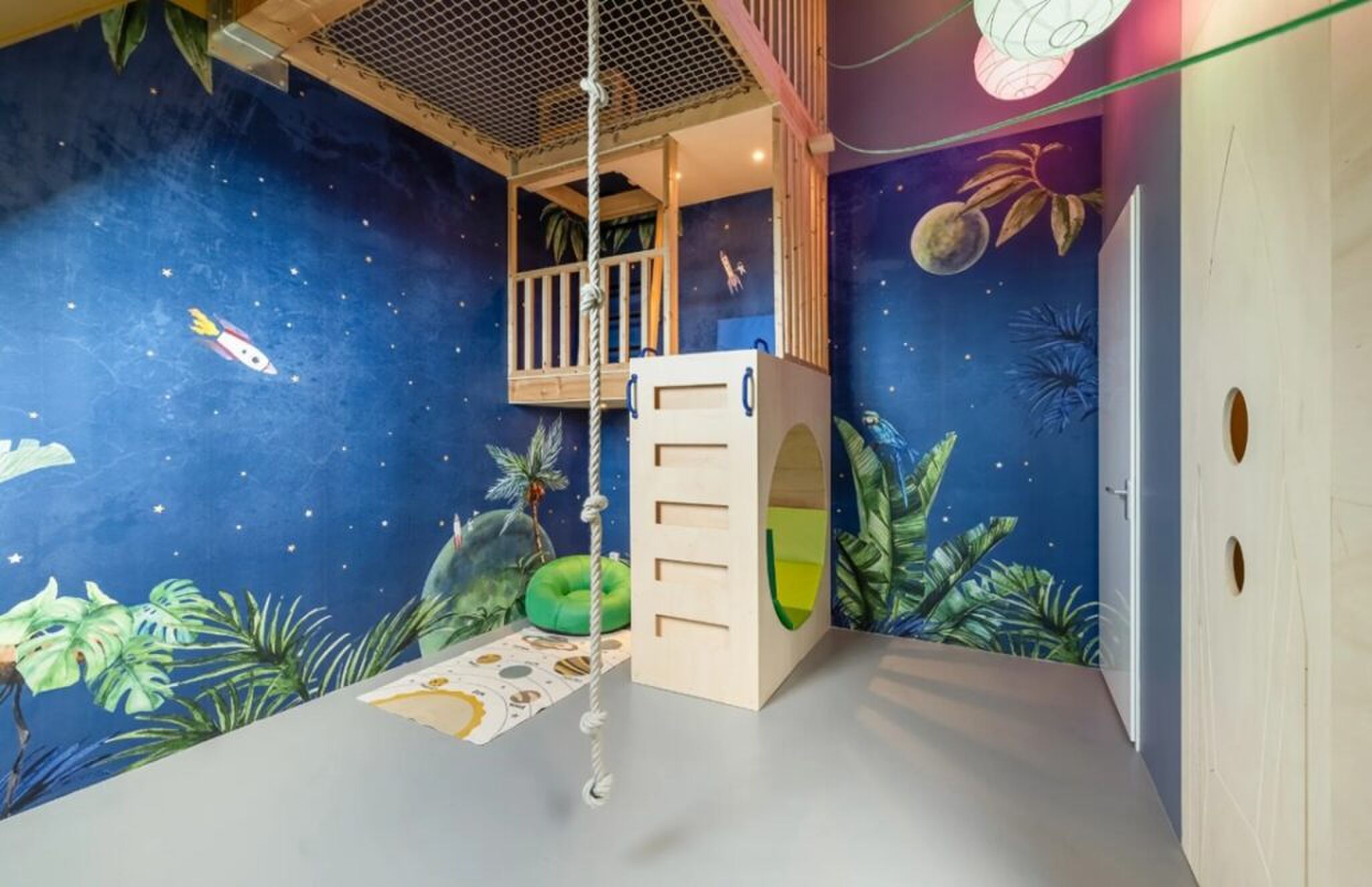 De unieke kinderkamer.
