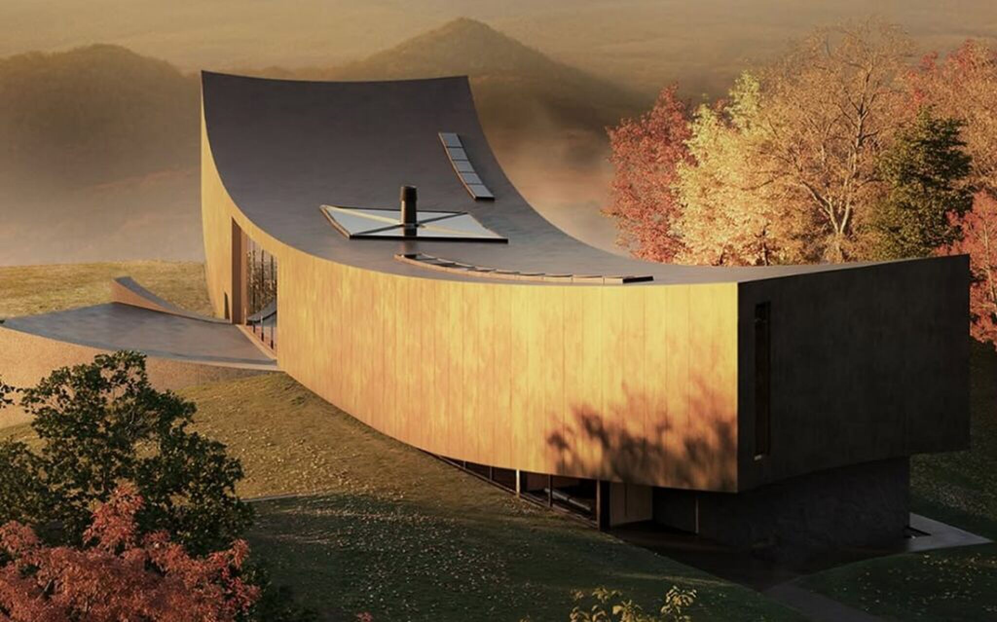 Het skihuis in Japan.