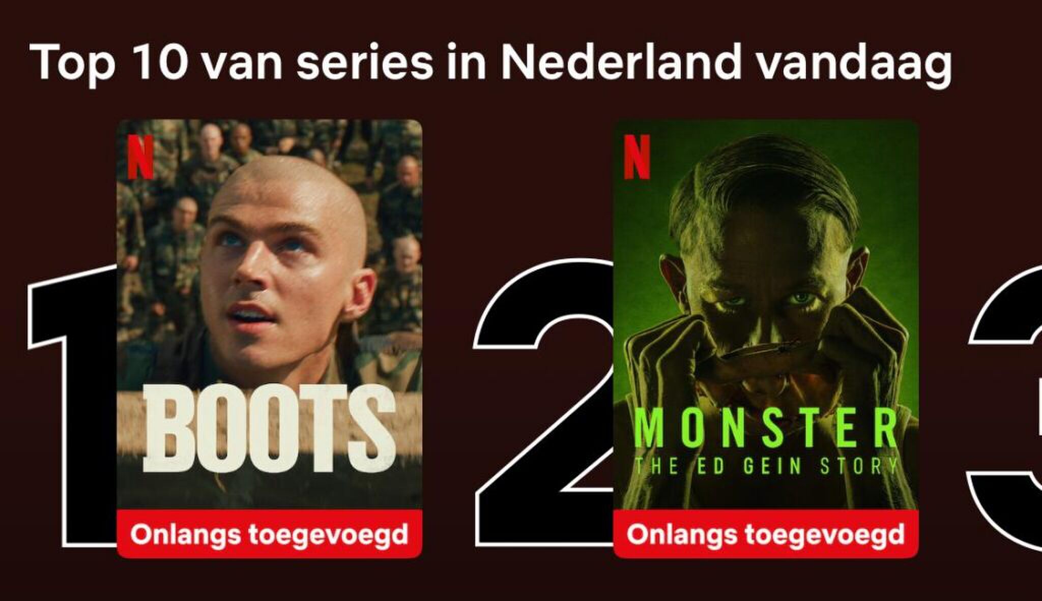 Netflix top 10 series van vandaag in Nederland