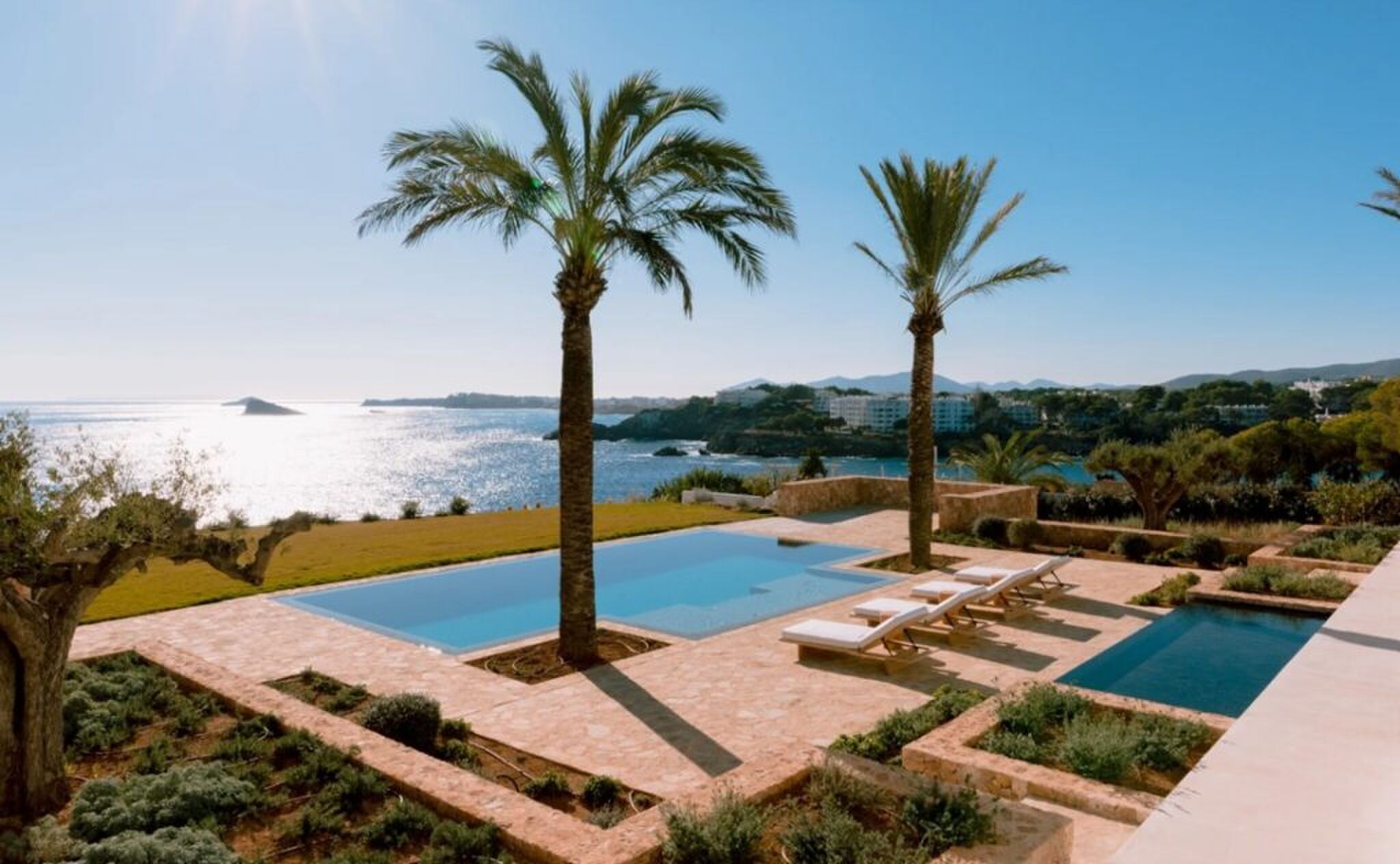 De tuin van de duurste woning van Spanje.