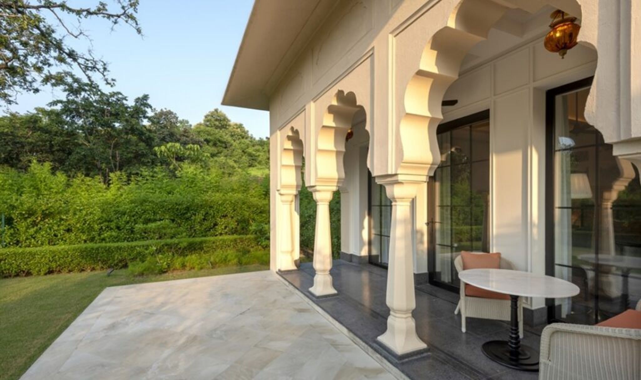 Het tot hotel omgebouwde paleis.