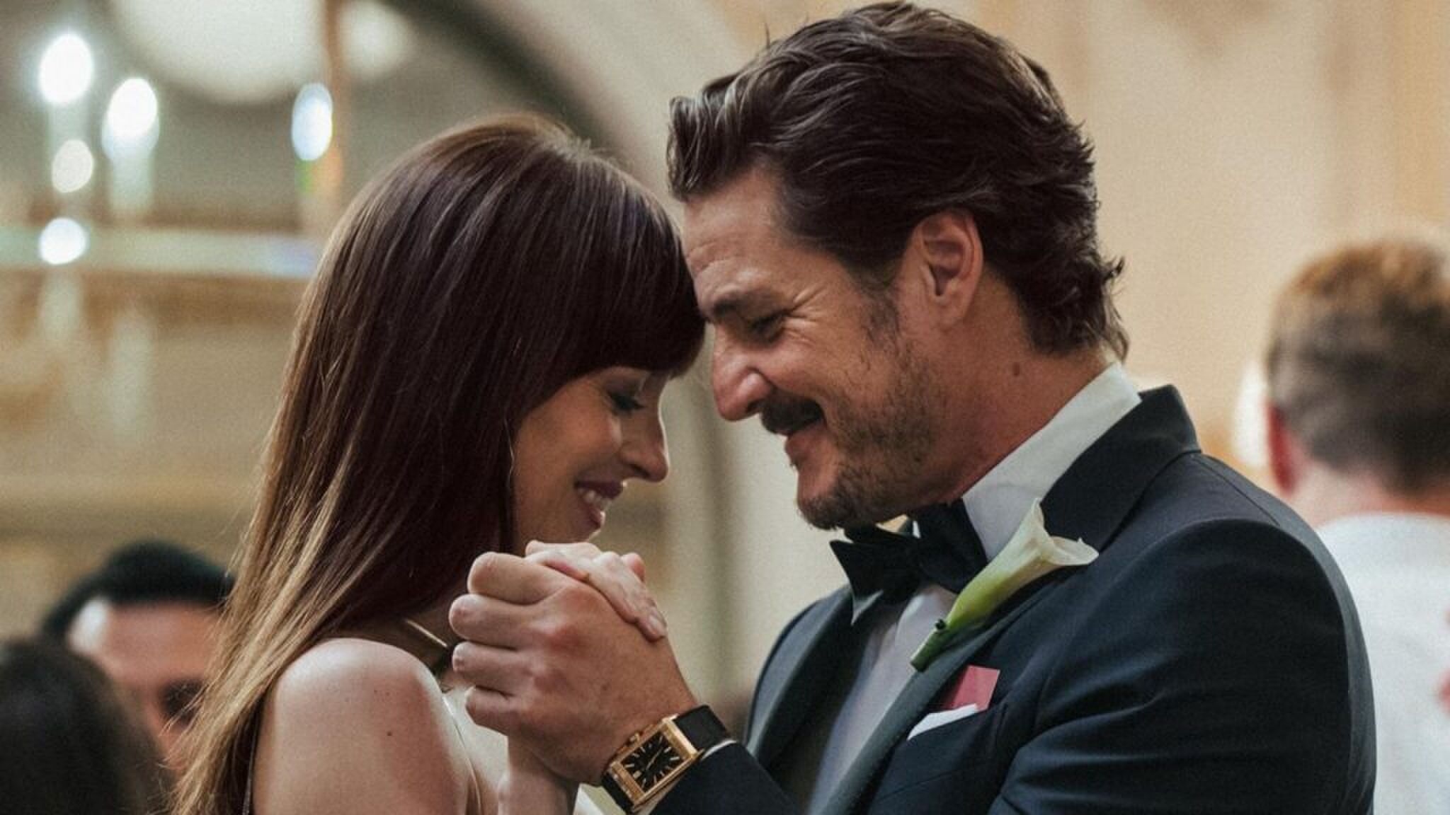 Dakota Johnson en Pedo Pascal in Materialists