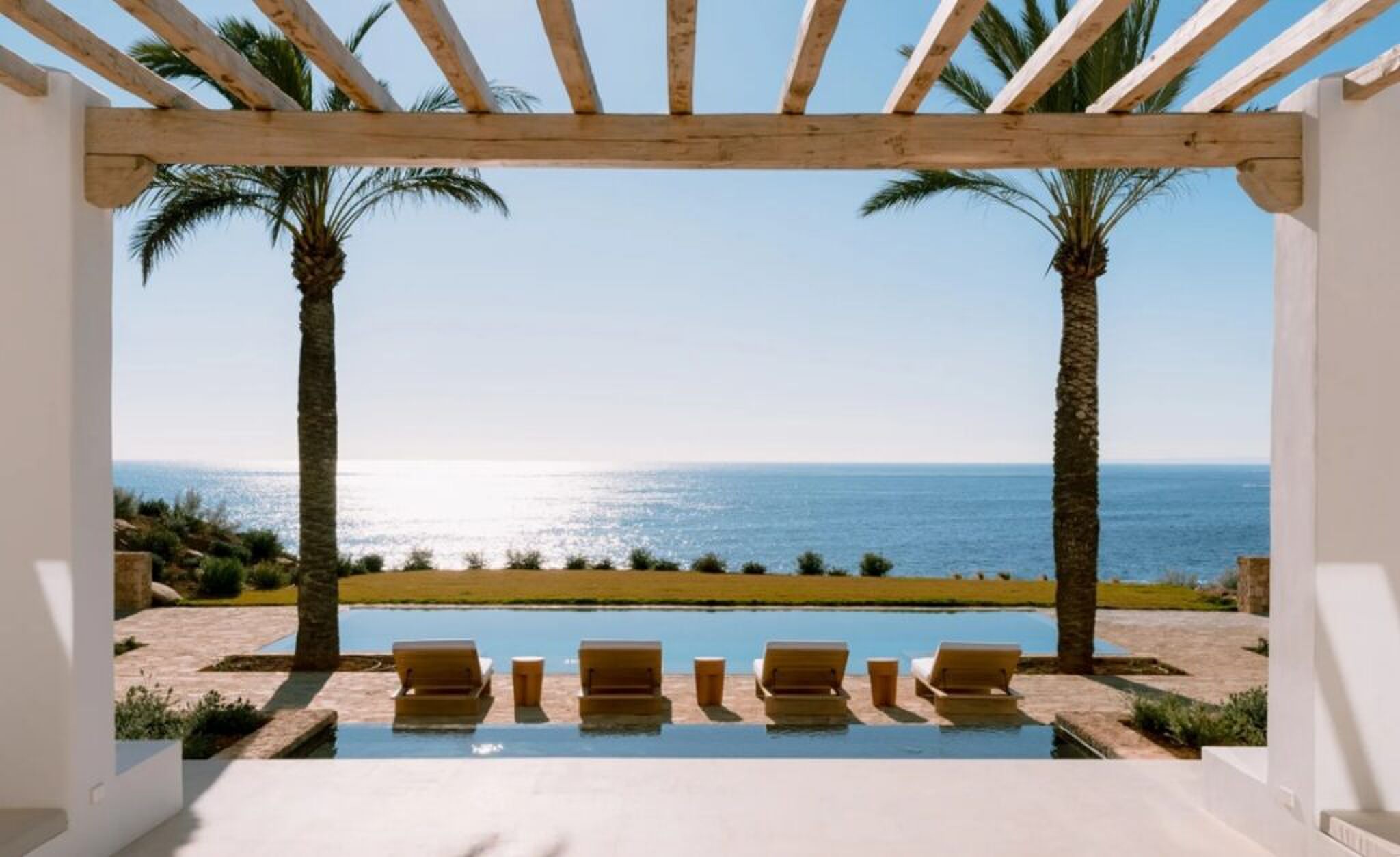 Het uitzicht vanuit de living.