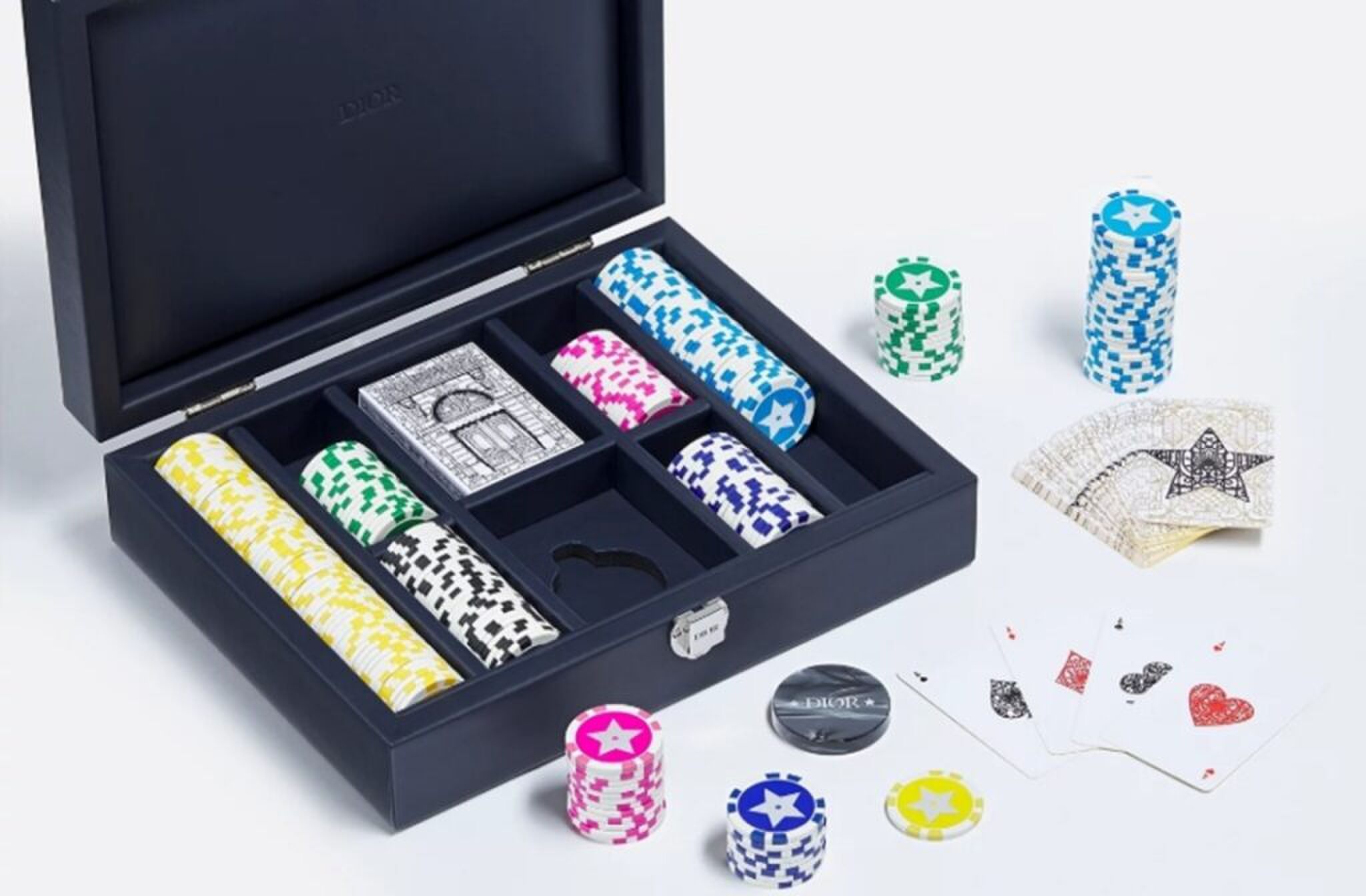 De uitgebreide pokerset van Dior.