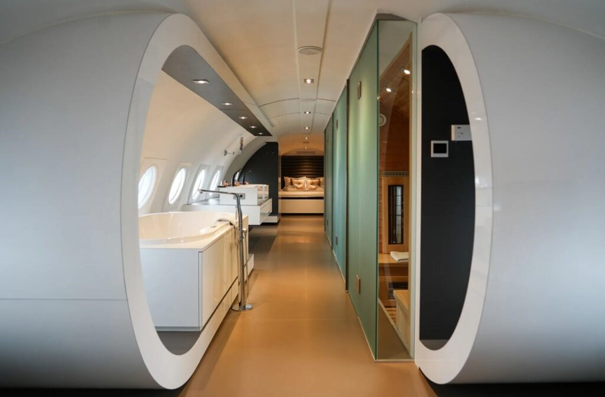 Het unieke interieur.