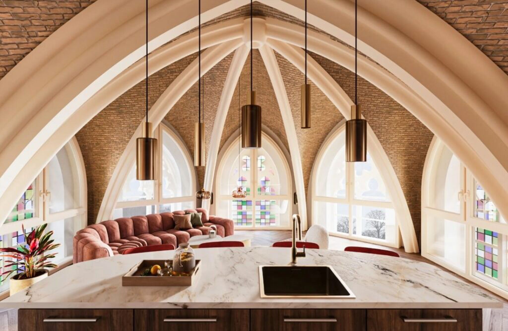 binnenkant kerk aangeboden op funda