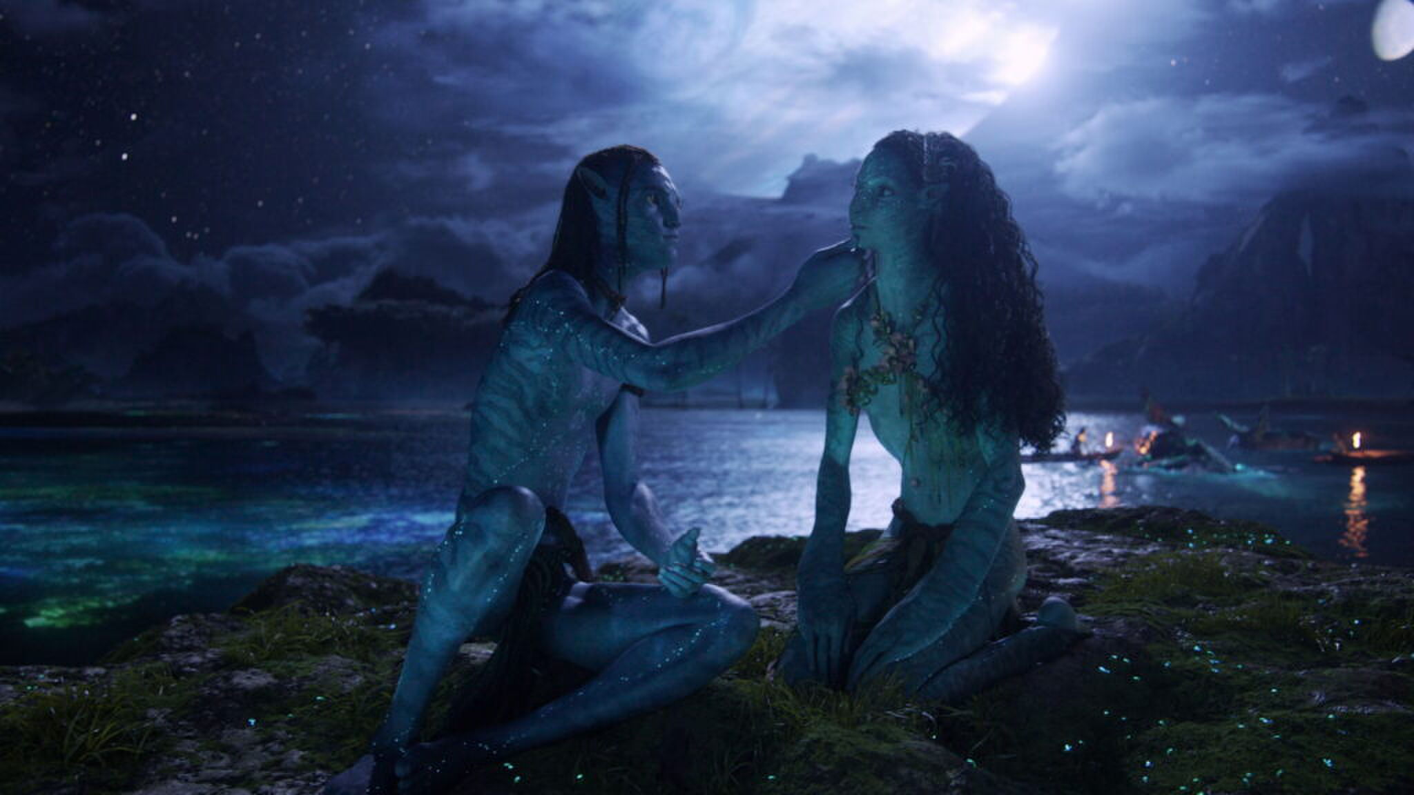 Sam Worthington en Zoe Saldana in Avatar: Fire and Ash