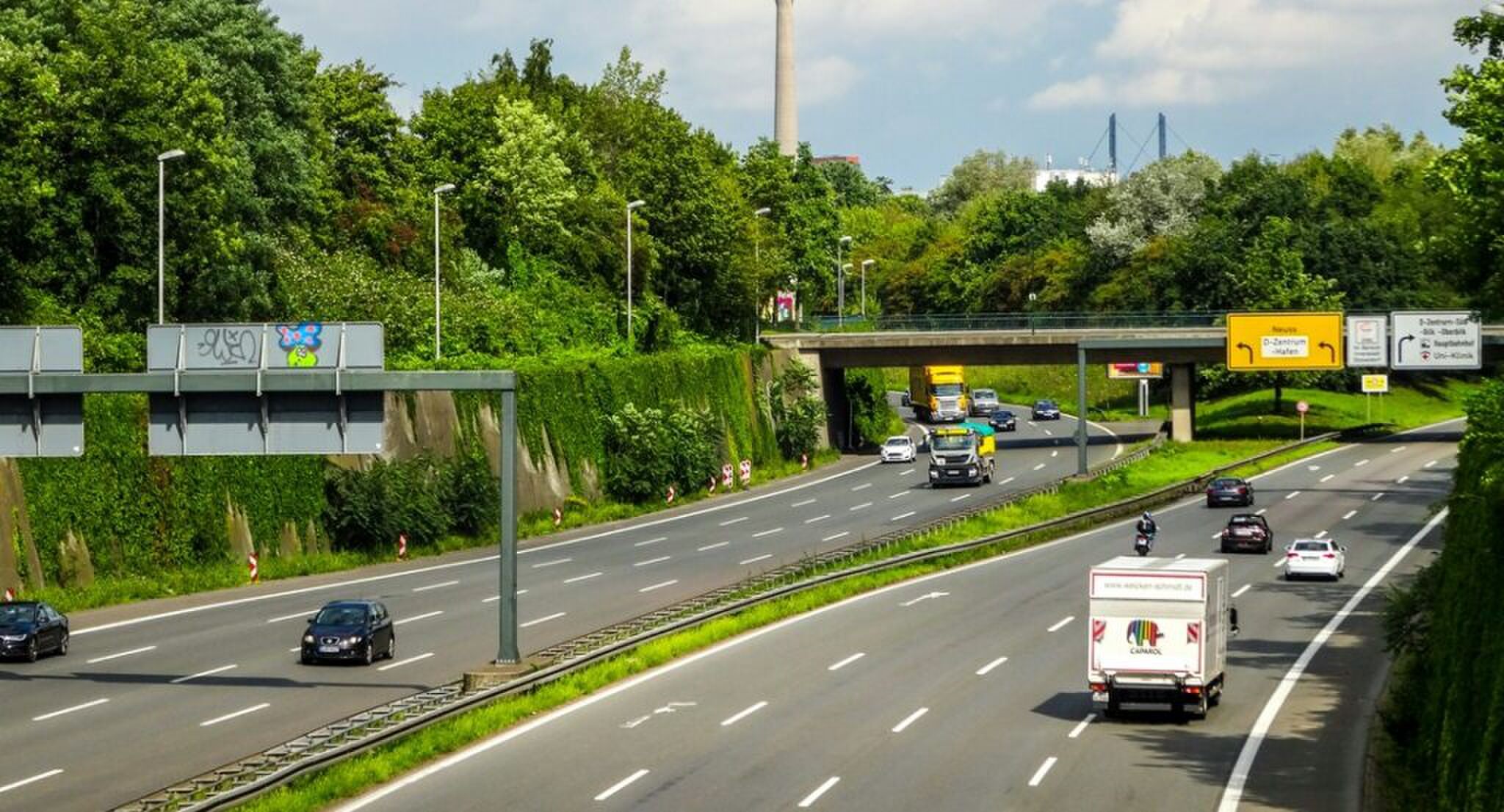Een snelweg in Belgi&euml;.
