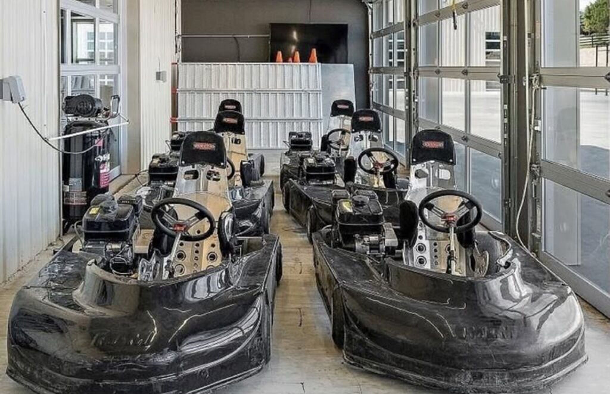 De karts die bij de woning in Idaho worden geleverd.