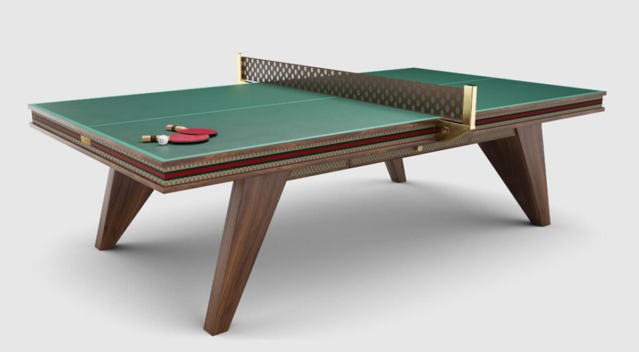 De unieke pingpongtafel van Gucci.