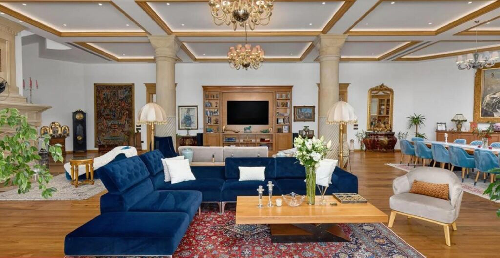 De klassieke woonkamer.