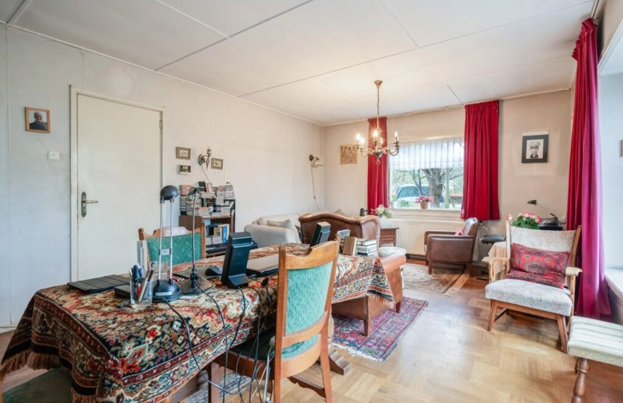 De oubollig woonkamer