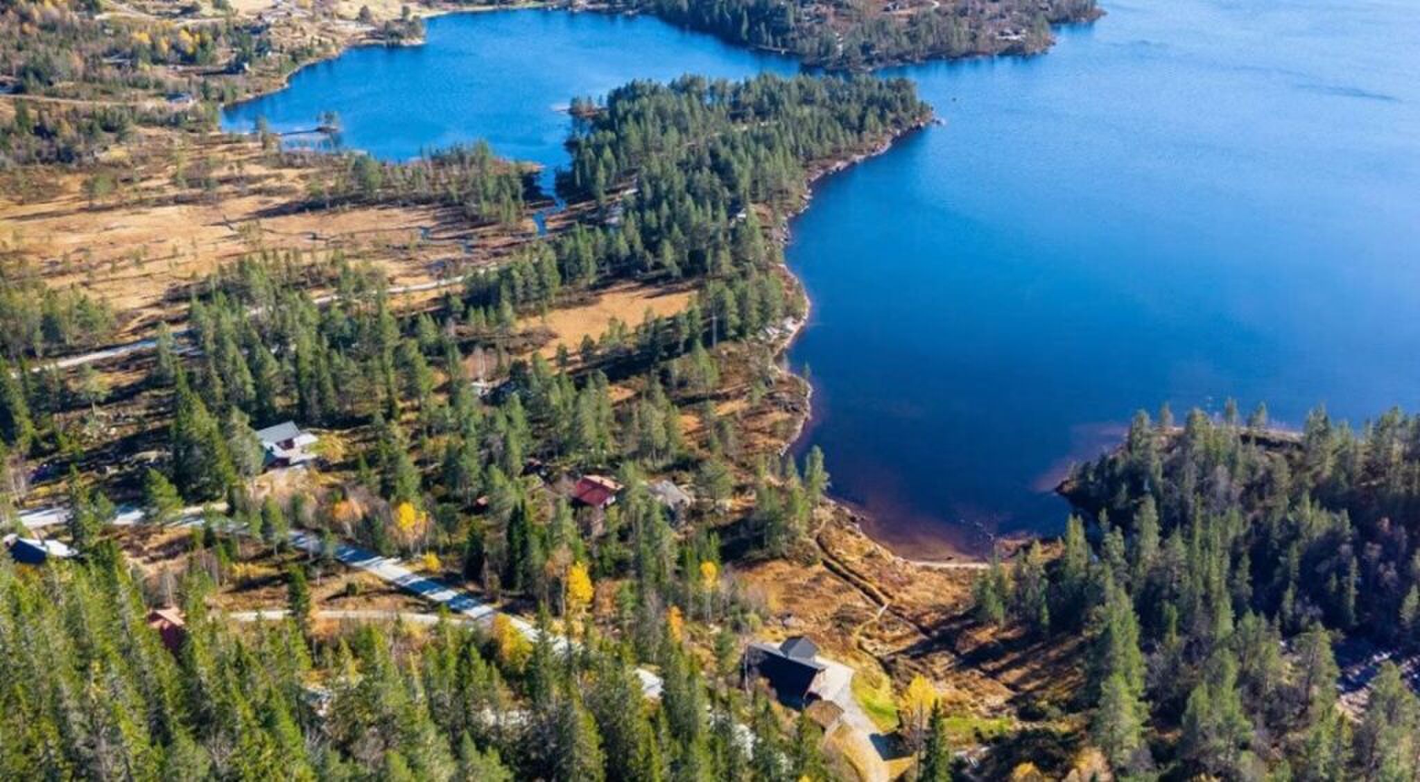 Het landschap waarin het huis zich bevindt.