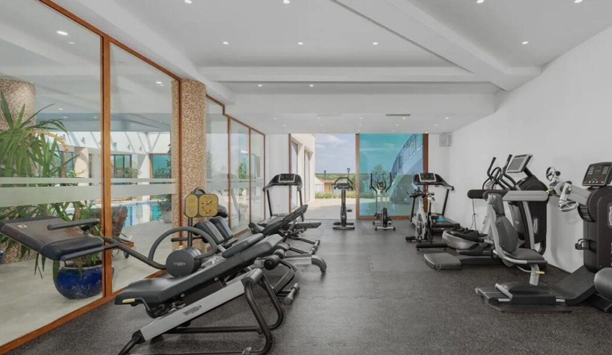 De super-de-luxe sportschool.