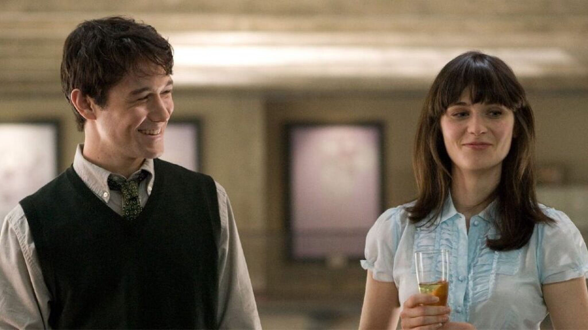 Zoeey Deschanel en Joseph Gordon-Levitt in 500 days of summer