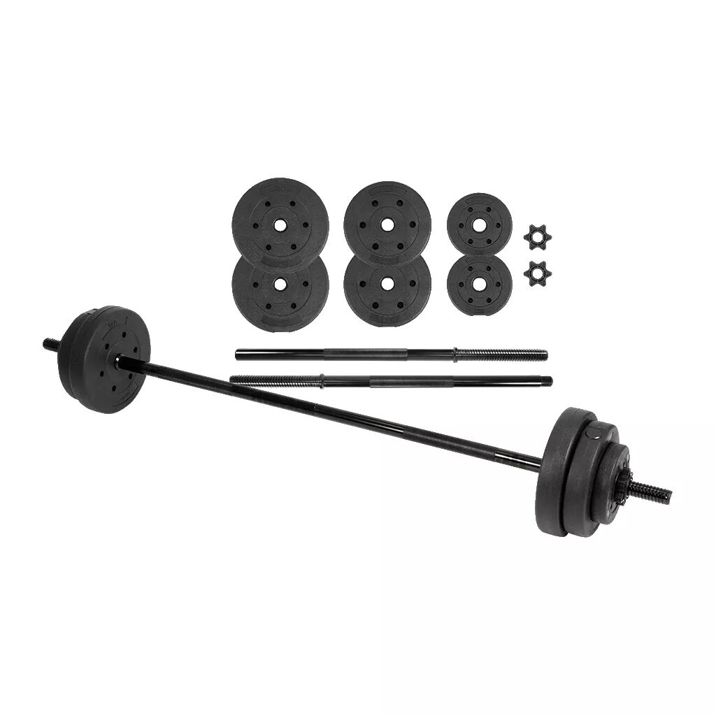 De volledige halterstangset van de ALDI