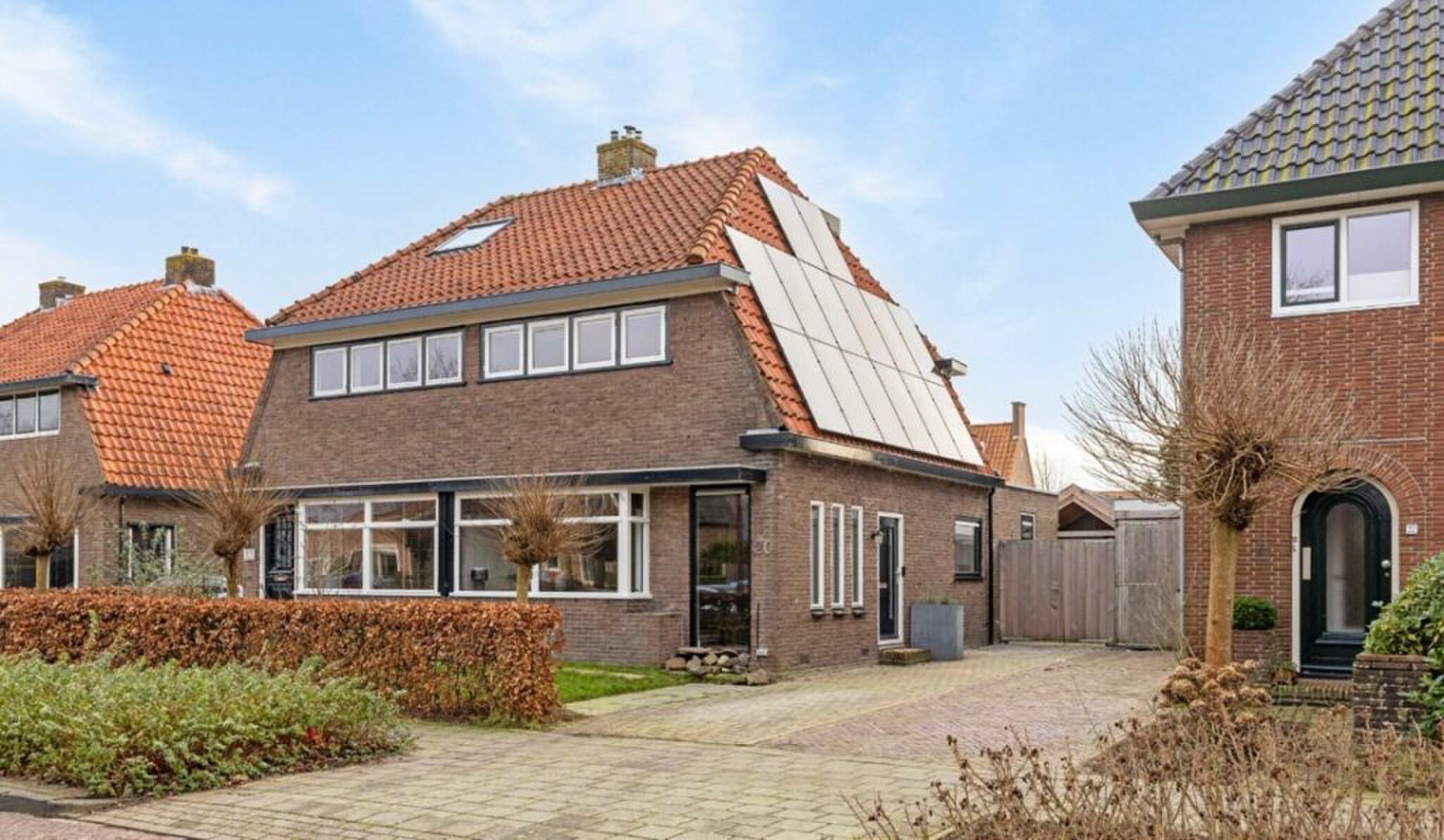 De voorzijde van het huis van Jenning de Boo.