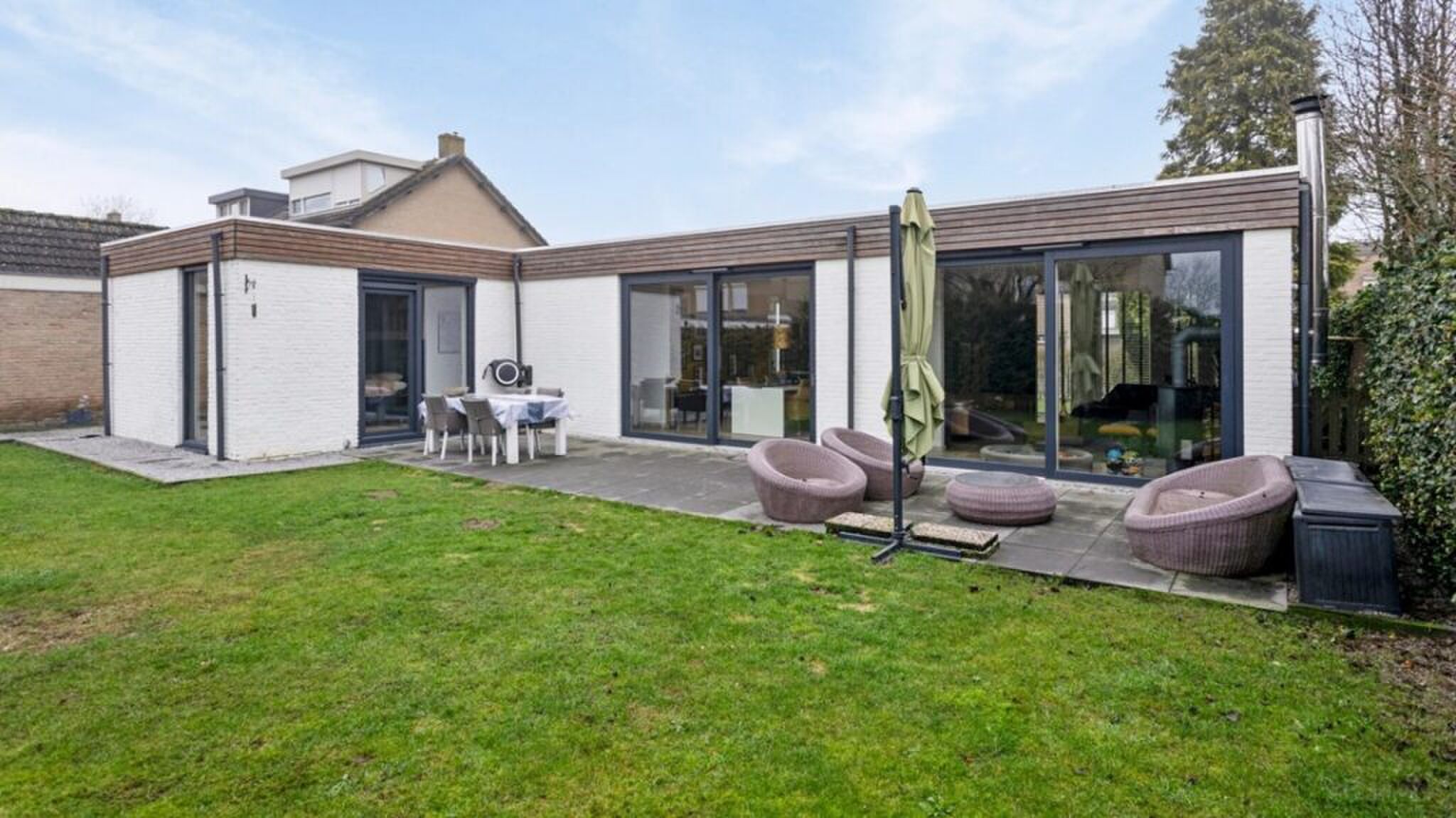 De achterzijde van het huis van Gers Pardoel.