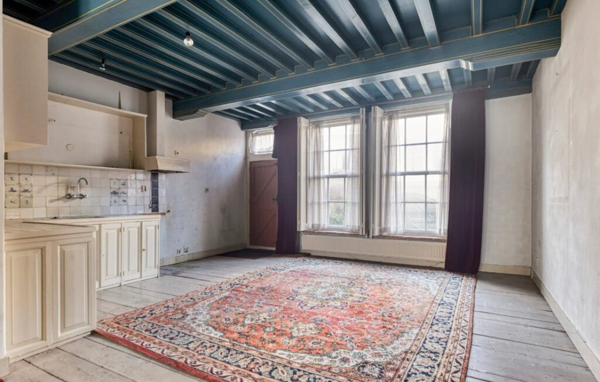 De keuken op de begane grond.