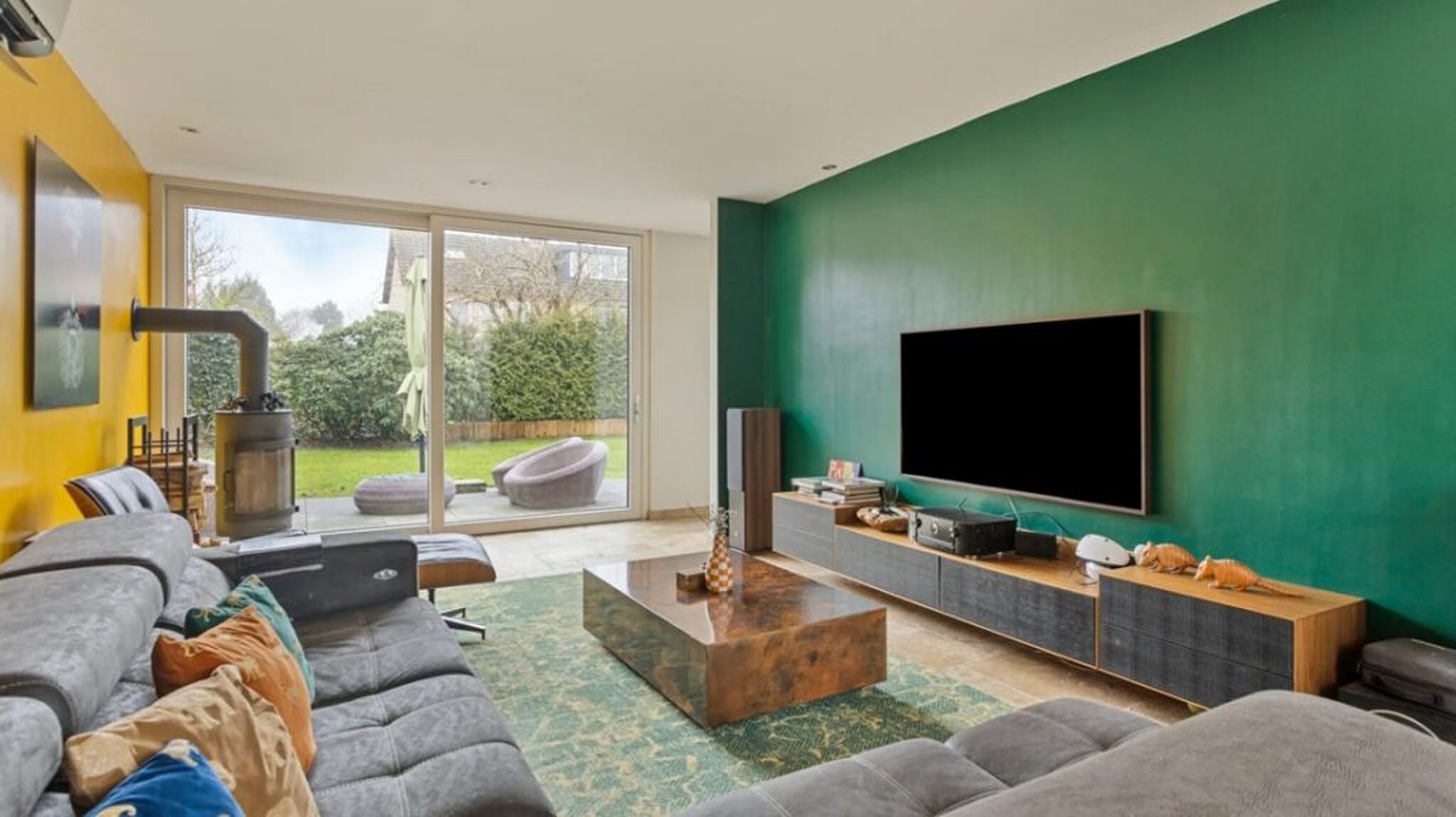 De living van het huis van Gers Pardoel.