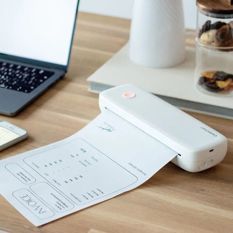 Compacte printer van de action print een A4 document