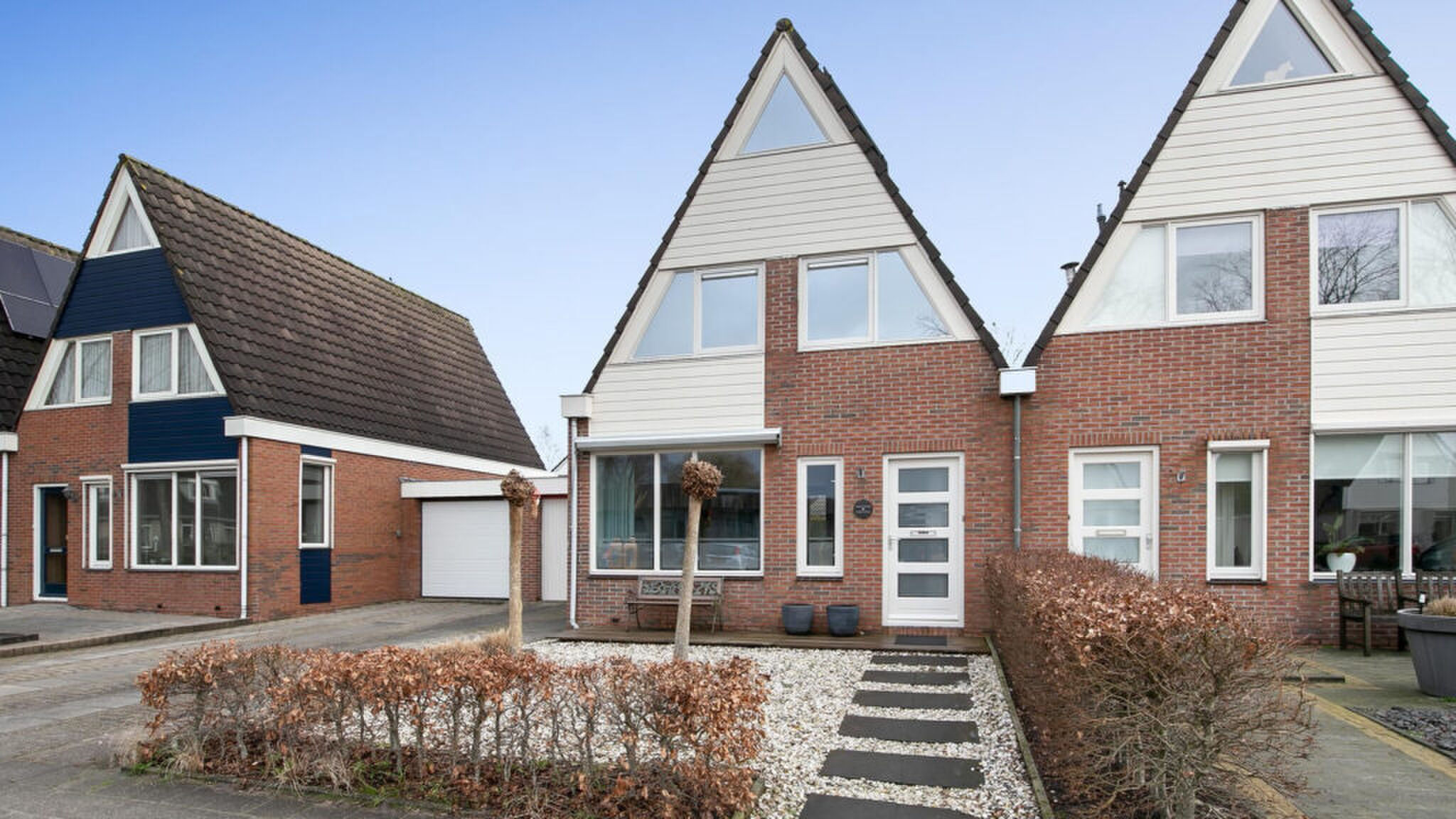 De buitenkant van het huis van Marijke Groenewoud.