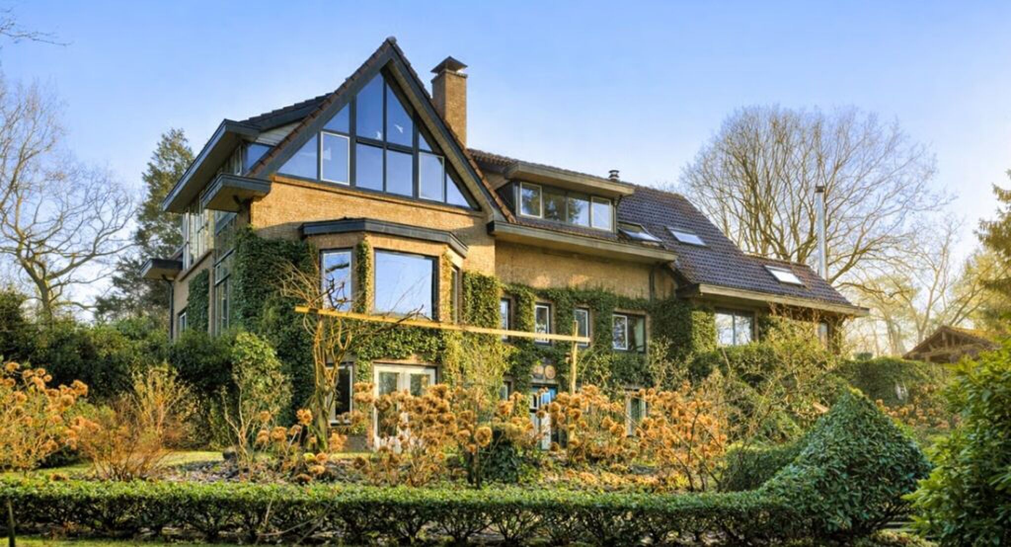 De woning op het landgoed in de Veluwe.