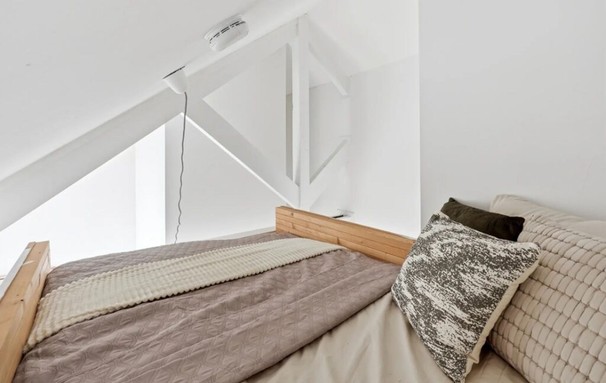 De slaapkamer van het huis in Utrecht.