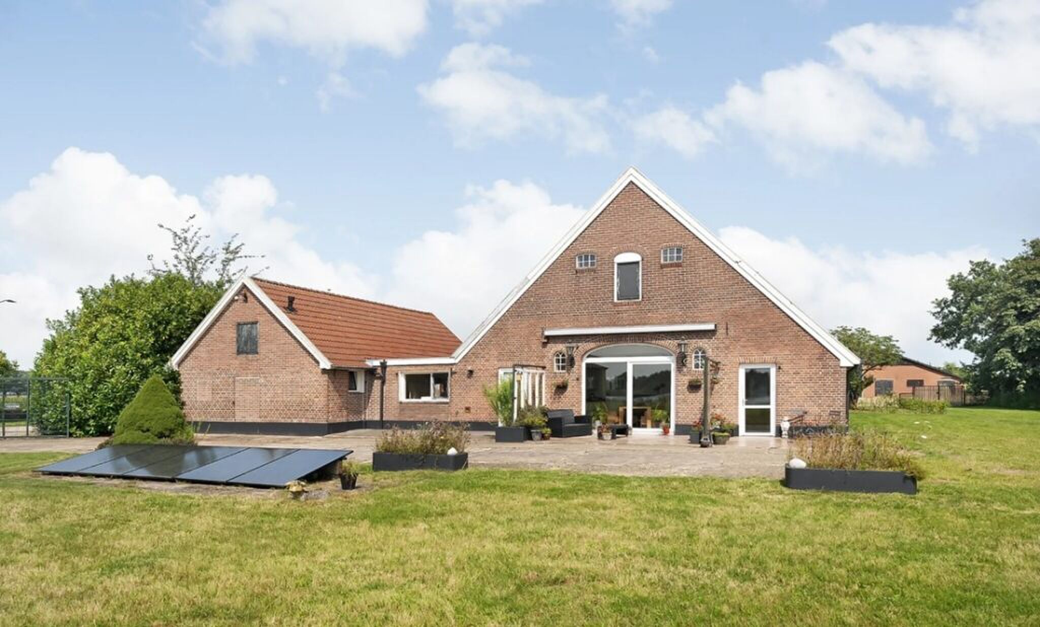 De voorkant van het oude huis.