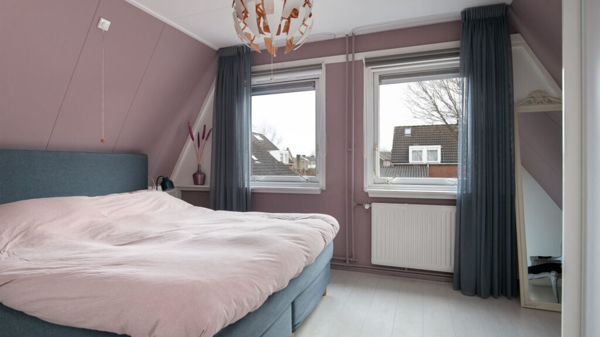 Een van de slaapkamers.