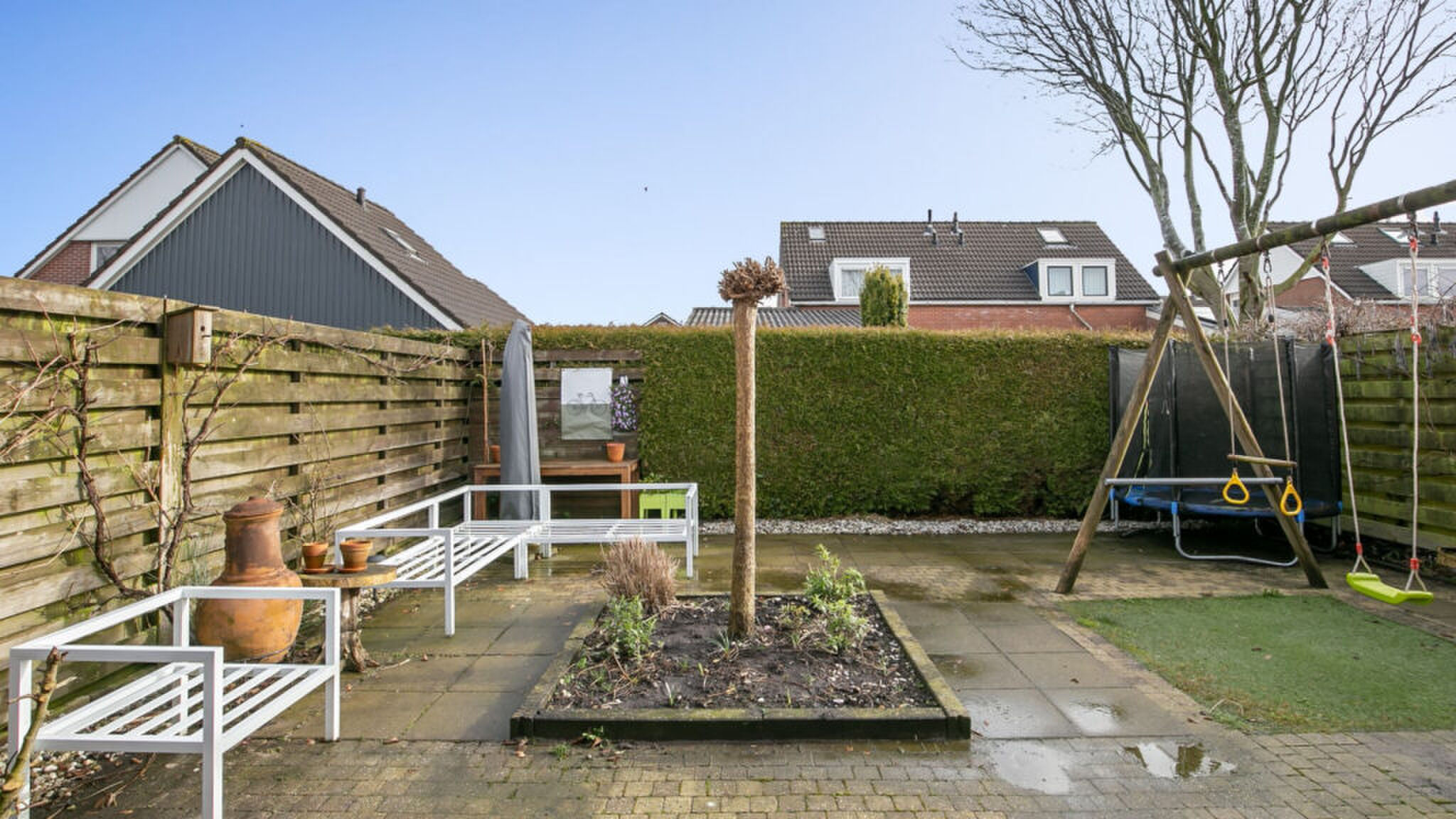 De royale achtertuin.