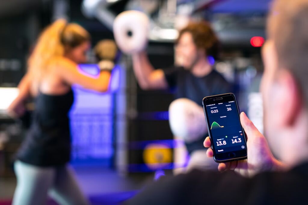 telefoon in gym