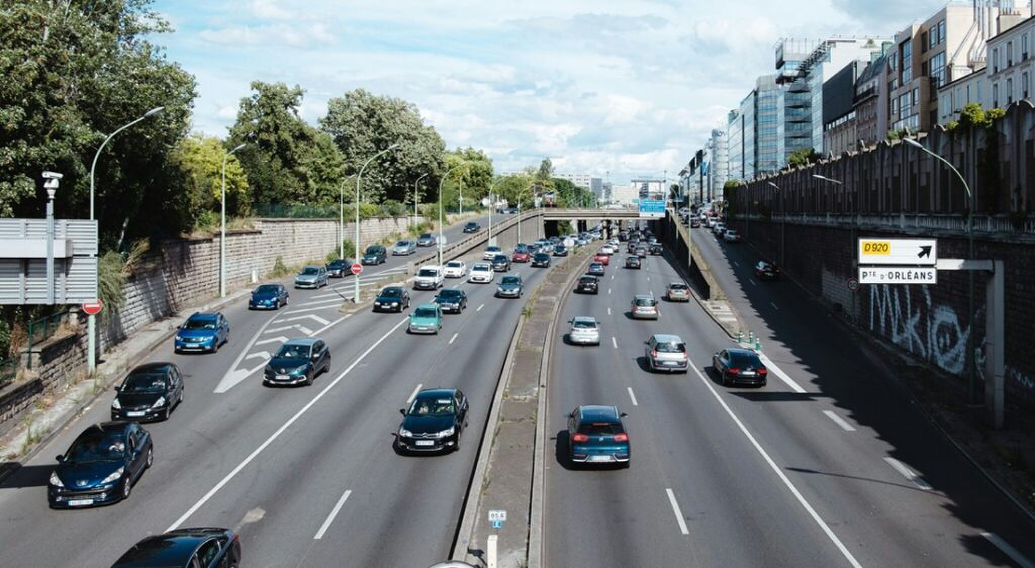 Een van de Franse milieuzones, in Parijs.