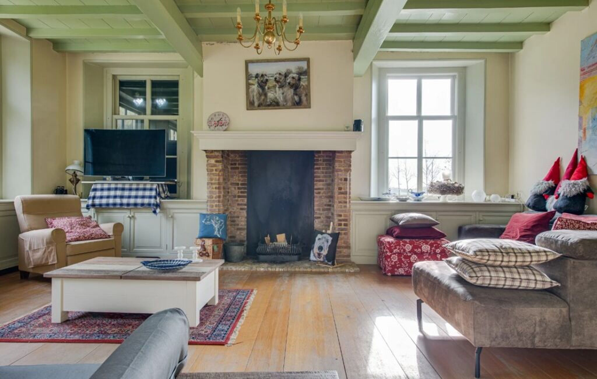 Het interieur van het huis dat viraal ging.