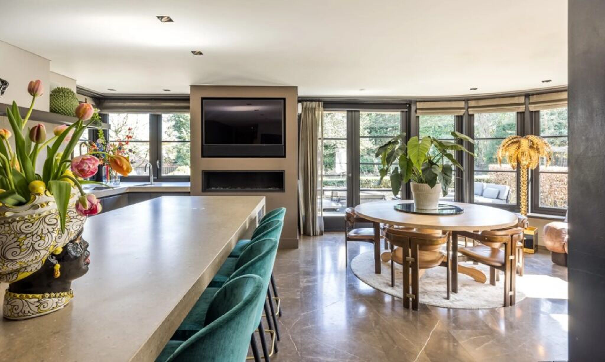 De begane grond van een van de duurste villa's op Funda.