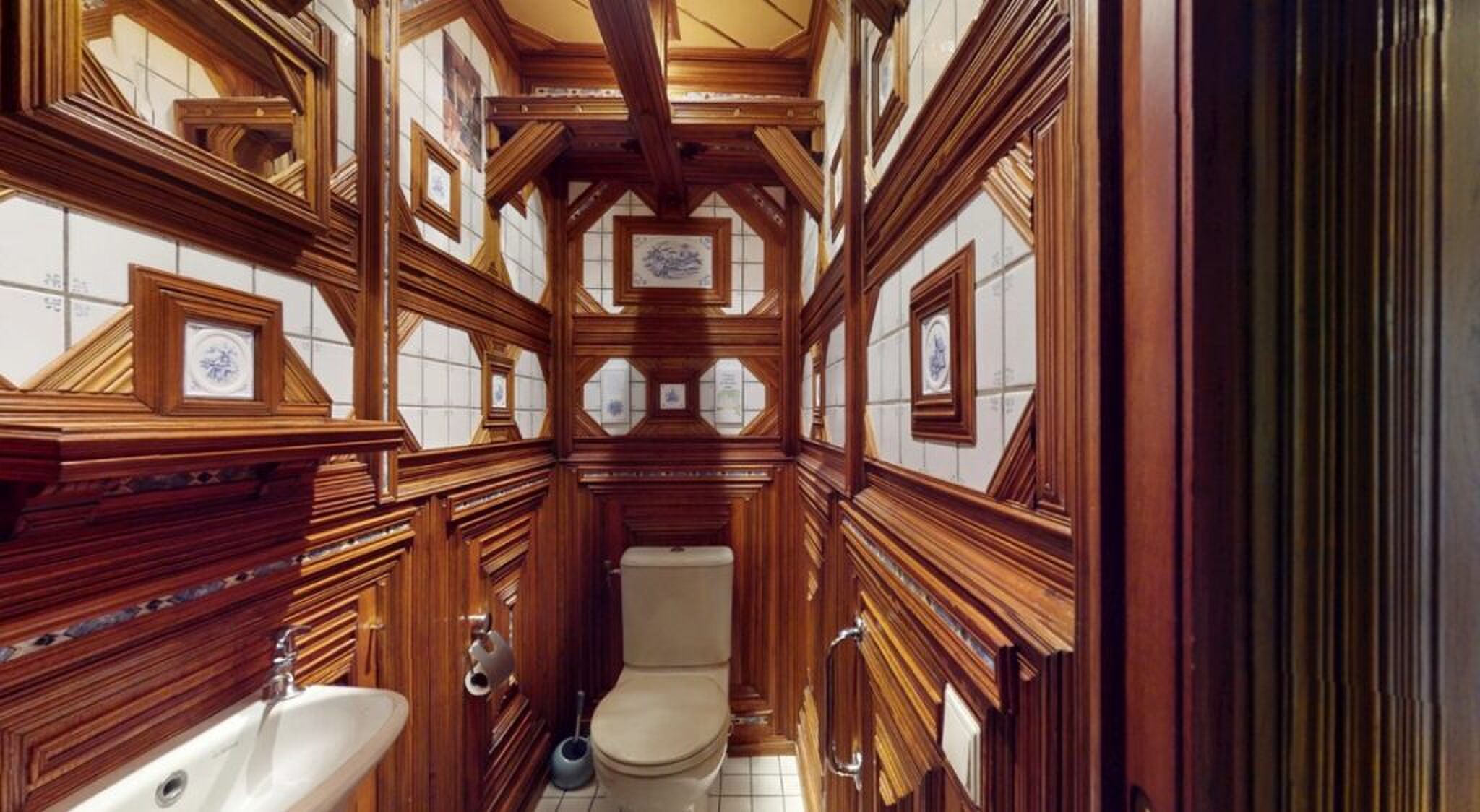 Het bijzondere toilet van het huis.