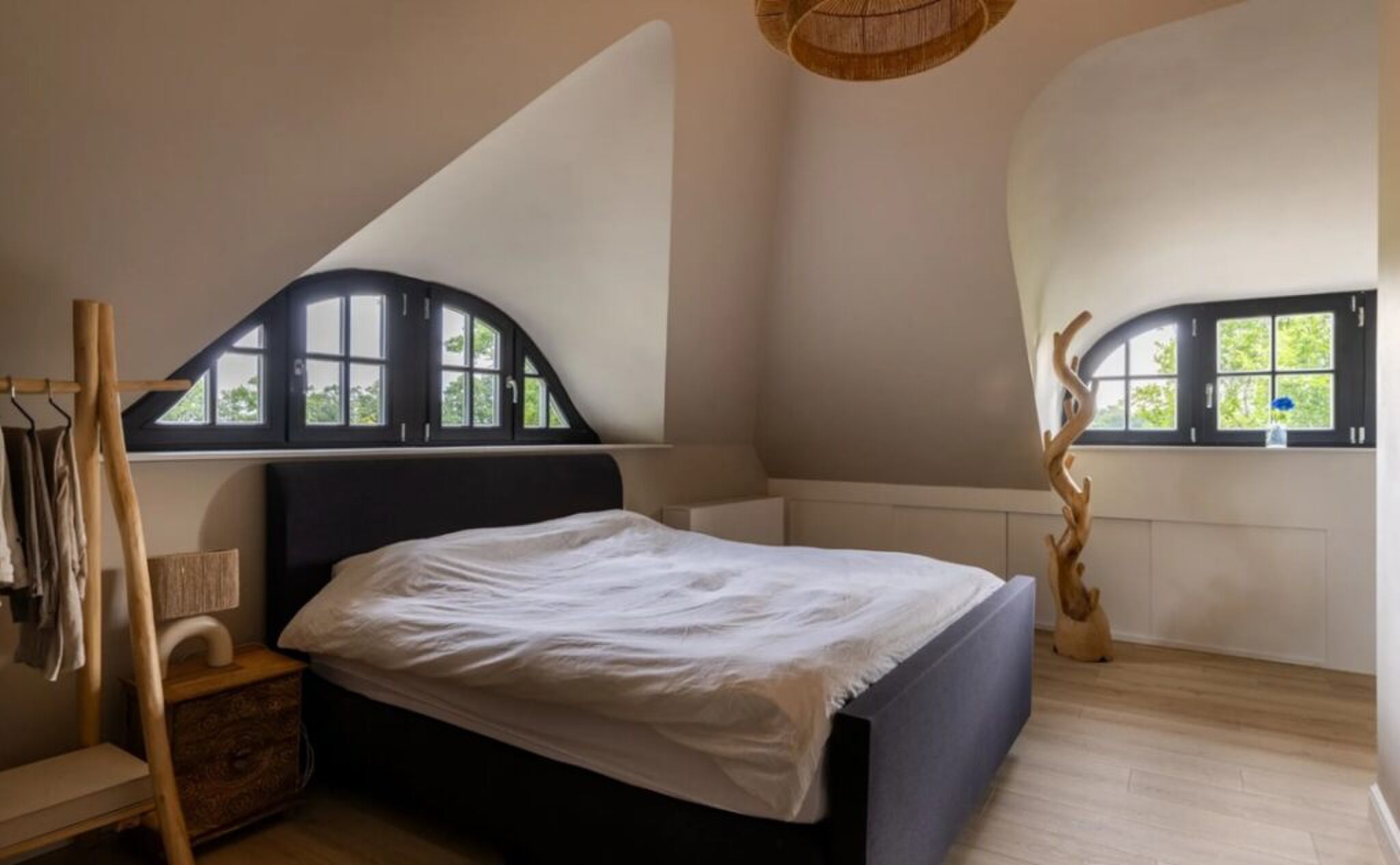 De mastersuite op de verdieping.