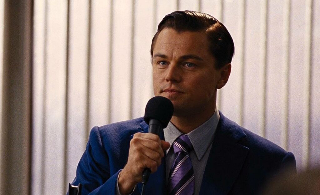 Jordan Bellfort in Wolf of Wall Street