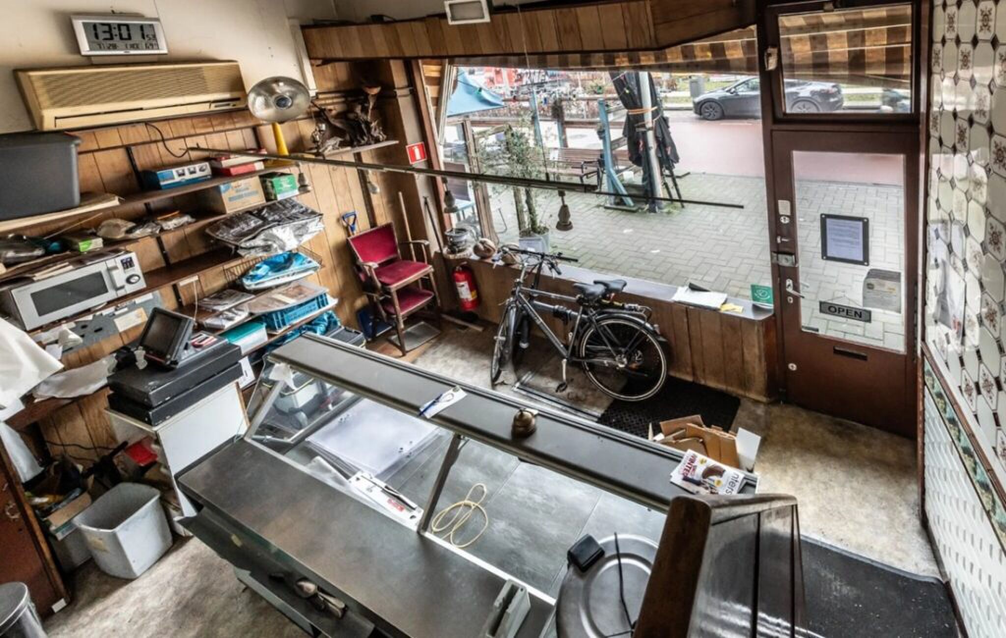 De begane grond van het huis in Amsterdam.