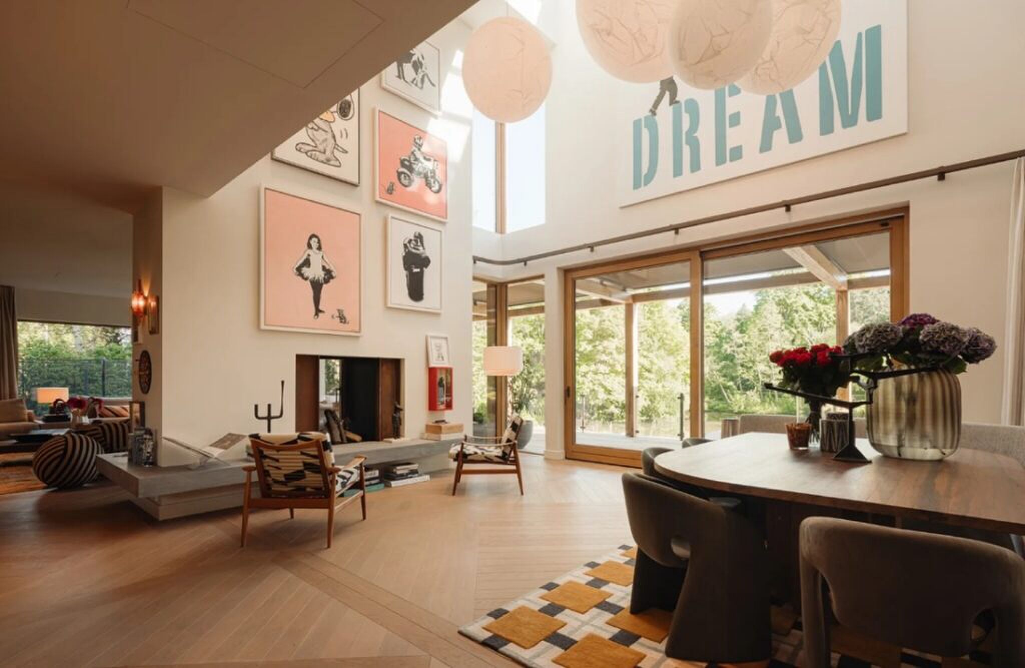 Het interieur van de Amsterdamse megavilla.