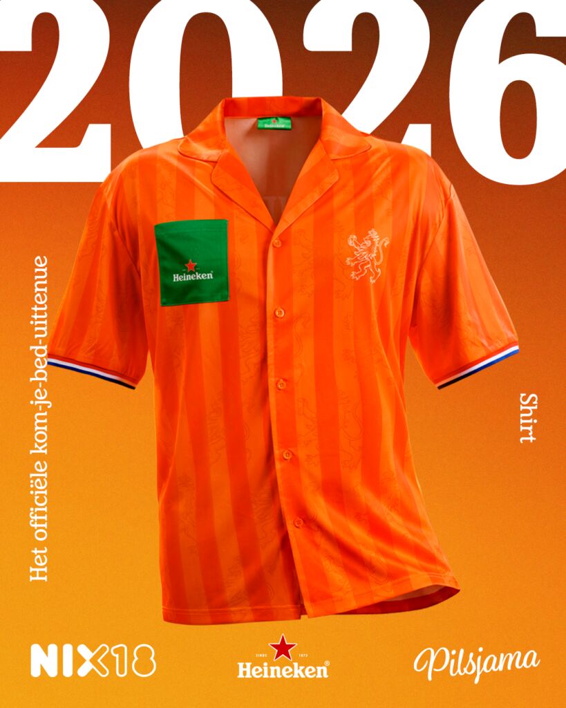 Het shirt van de Pilsjama van Heineken