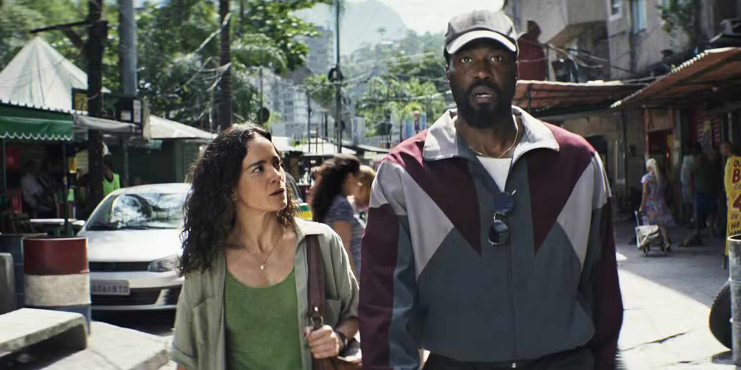 Stilbeeld uit "Man On Fire" (2026) met Yahya Abdul-Mateen II en Alice Braga