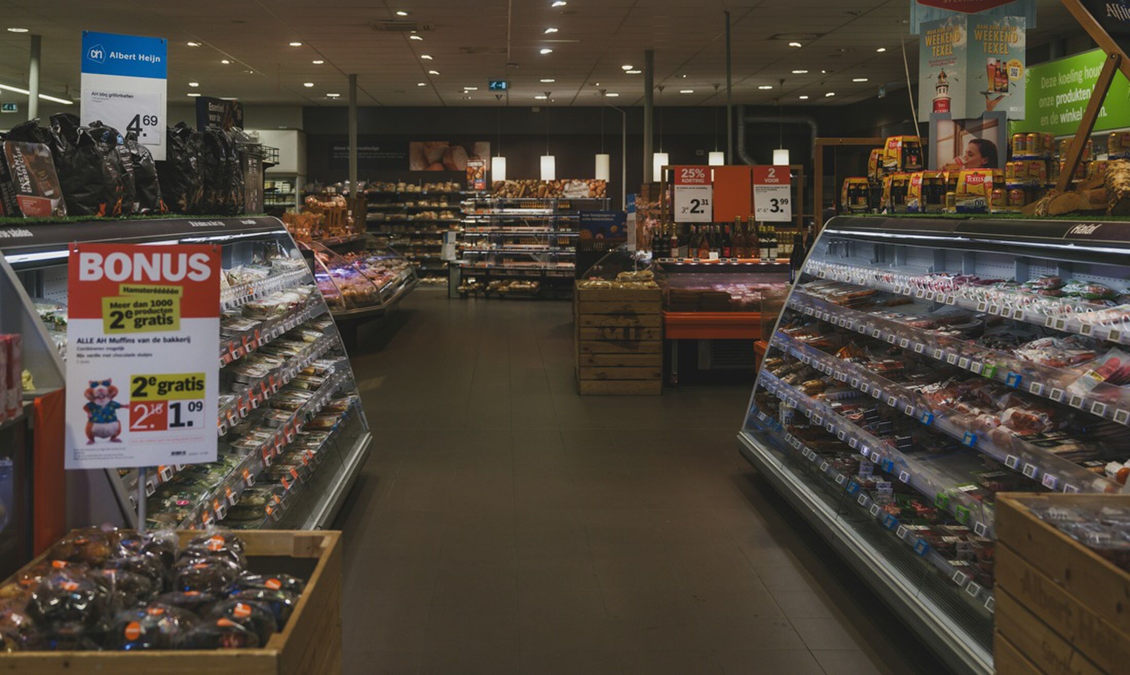 Een supermarkt die de boodschappen wellicht nog duurder gaat maken.