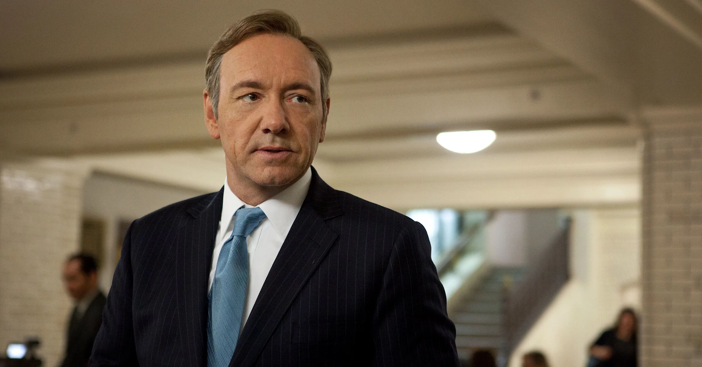 Stilbeeld uit "House of Cards" (2013) met Kevin Spacey