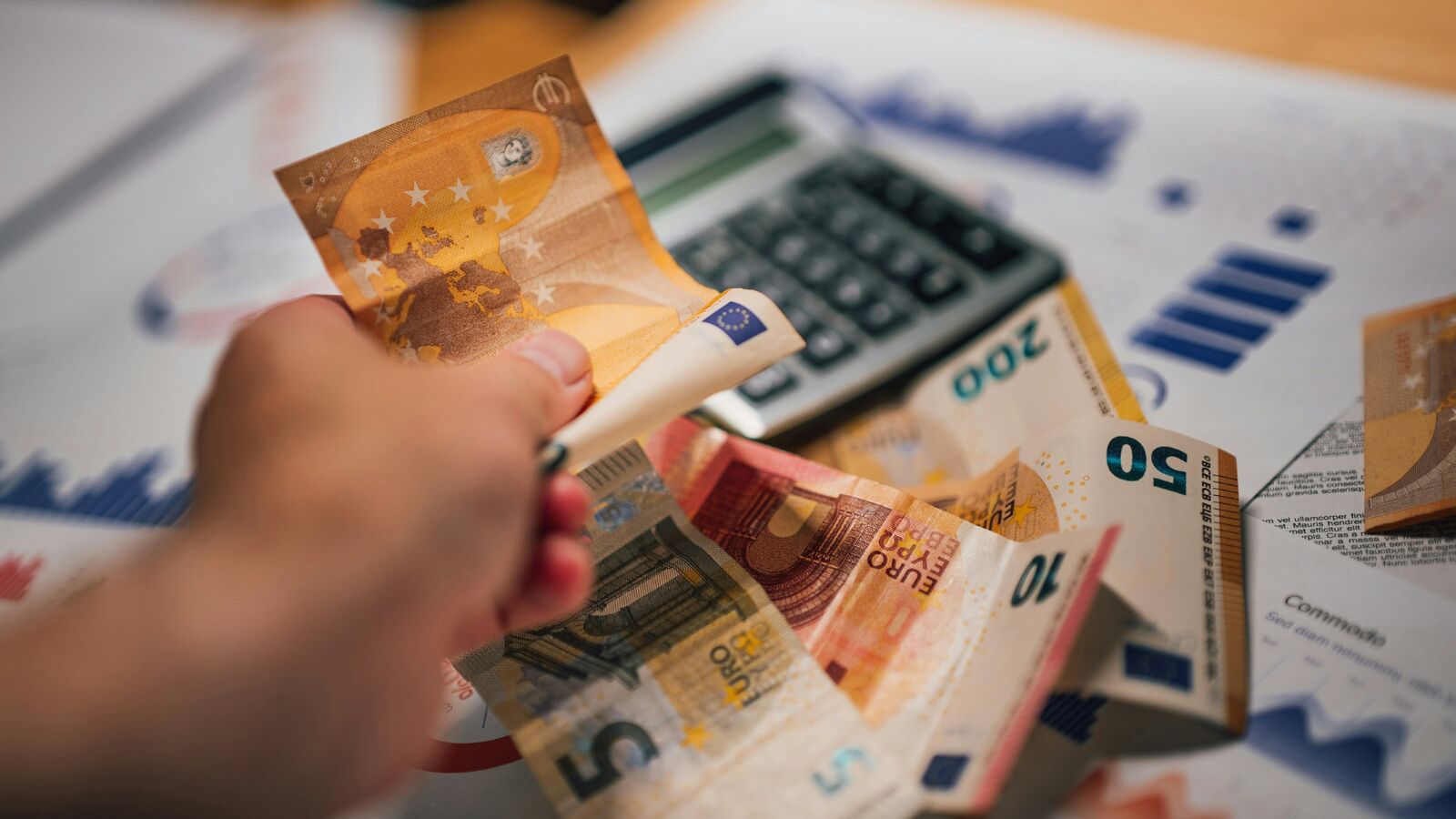 Allemaal briefjes geld.