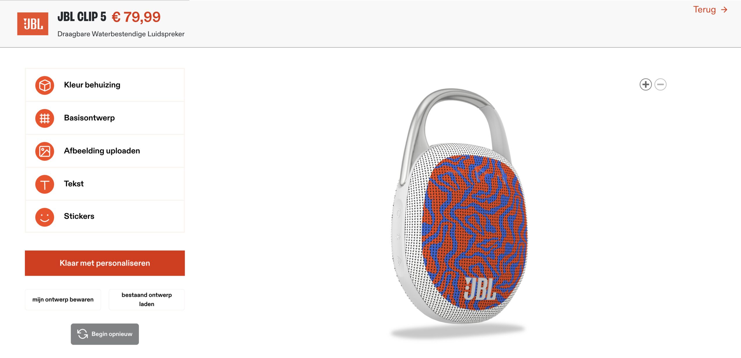 De JBL Clip 5-speaker (die je nu zelf kan customizen)