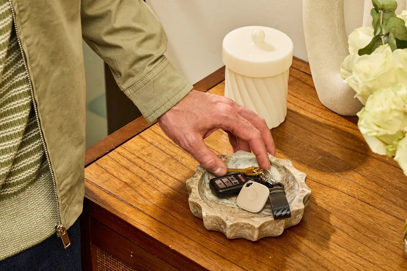 Een Tile-sleutelhanger van Life360