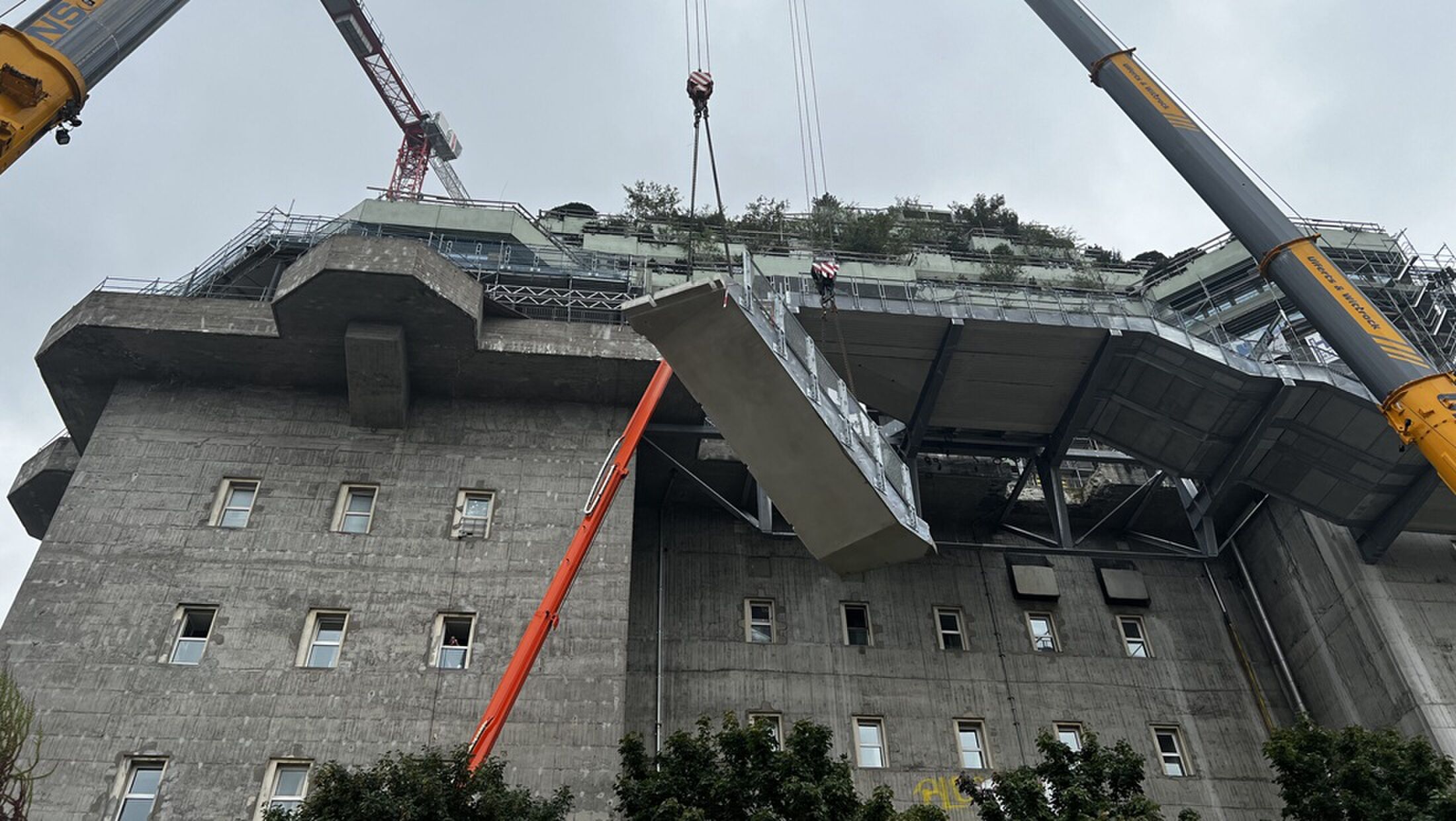 Het hotel dat vroeger een WOII-bunker was.