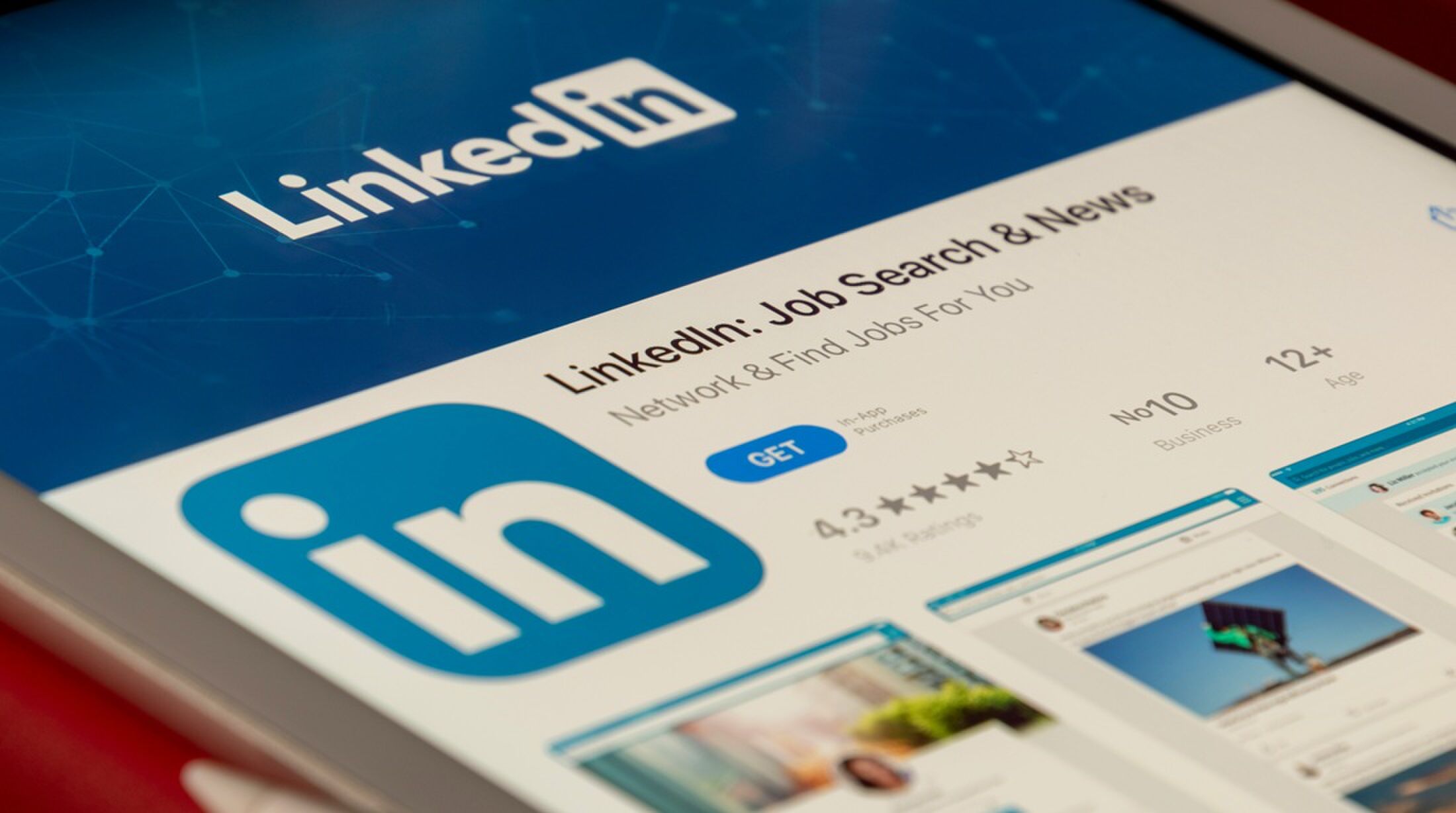 De app van LinkedIn.