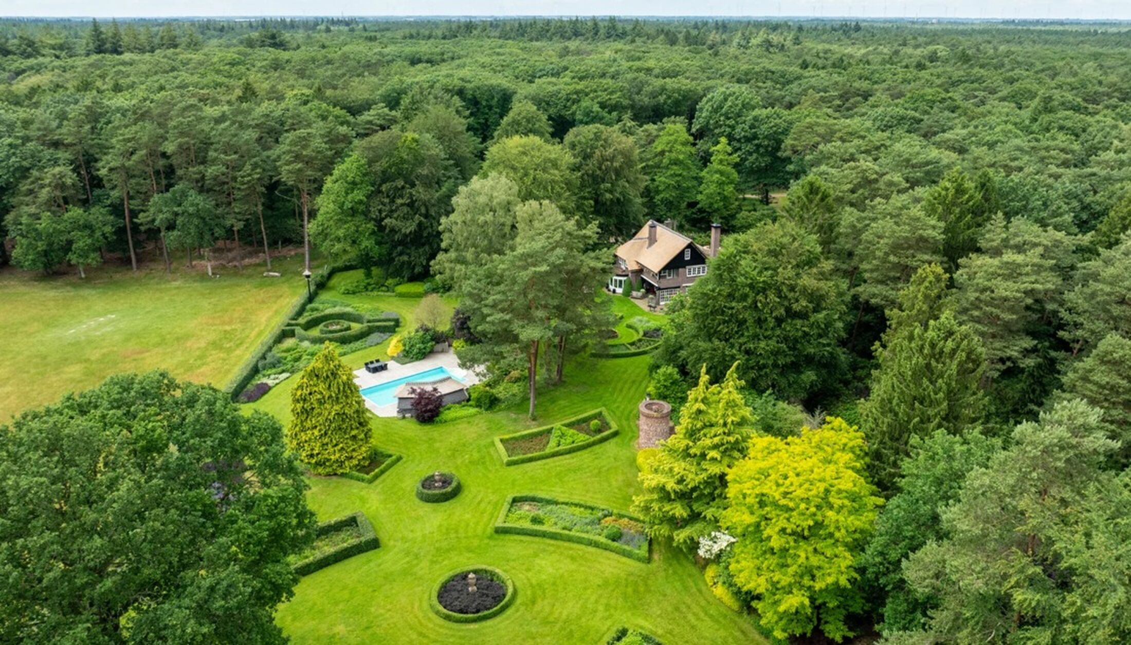 Een overzicht van het Natura 2000-landgoed.